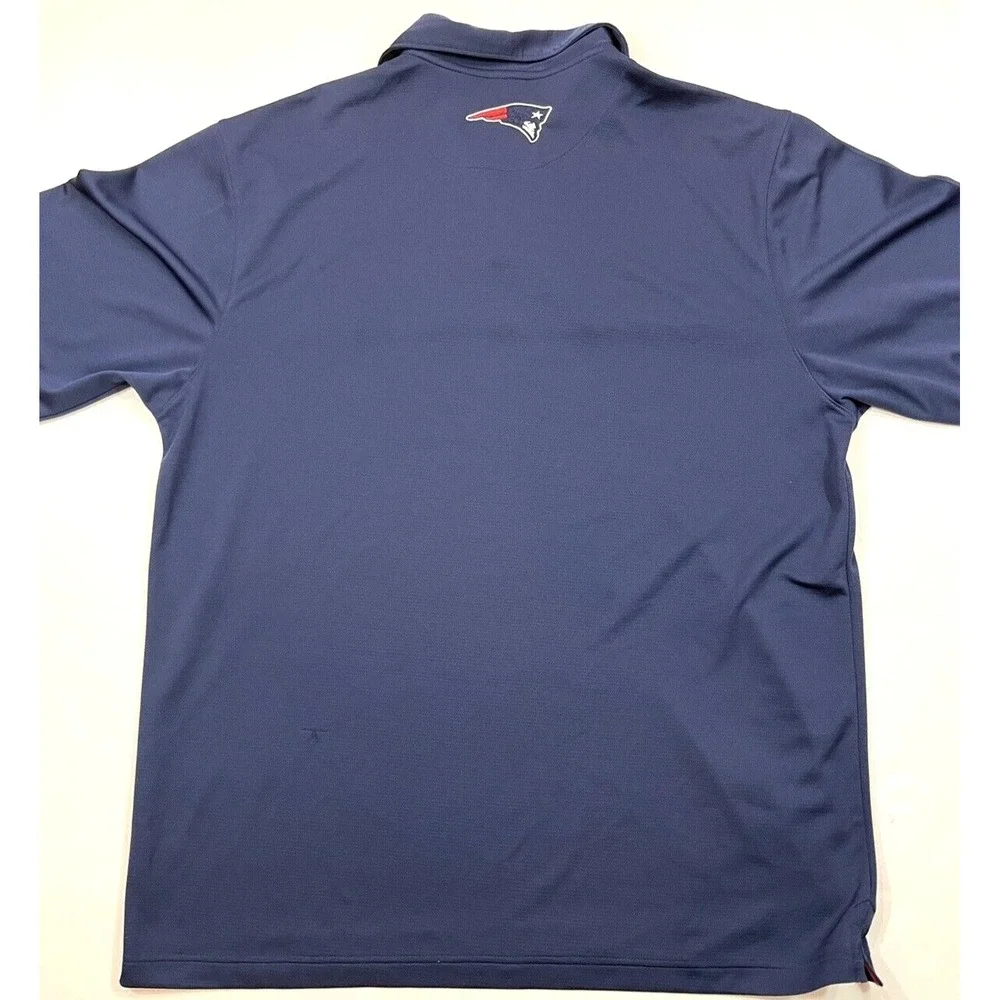 Nike Men's‎ Navy Blue New England Patriots NFL Dri-Fit Polo Shirt Large